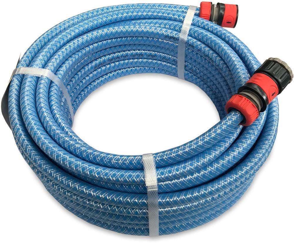 Supex Coil Drinking Water Hose 12mm x 20M includes fittings - Everything Caravans