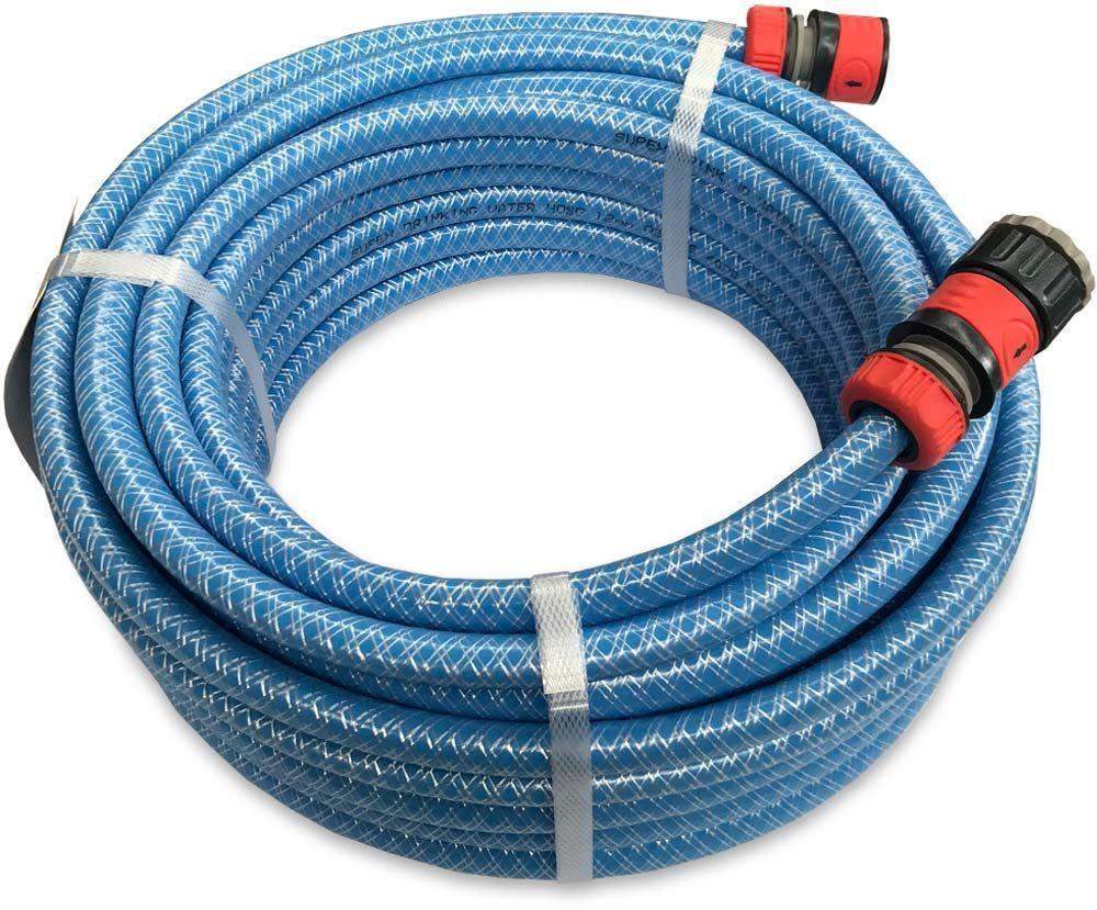 Supex Coil Drinking Water Hose 12mm x 20M includes fittings - Everything Caravans