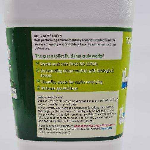 Thetford Aqua Kem Green Premium 2L Bottle - Everything Caravans
