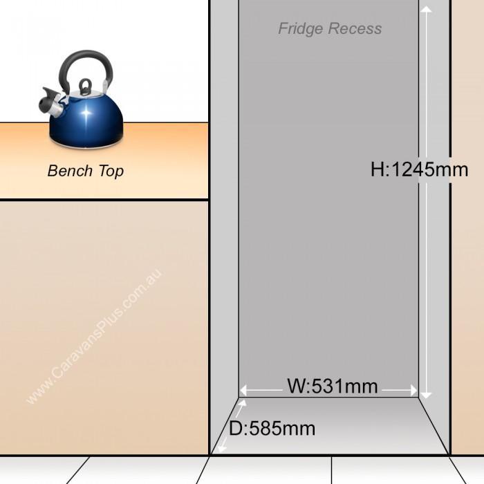 Thetford N4175 Fridge Freezer 175L Right Hand Hinge 3 Way Fridge - Everything Caravans