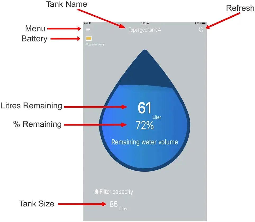 topargee Water Tank Gauge - Bluetooth - Everything Caravans