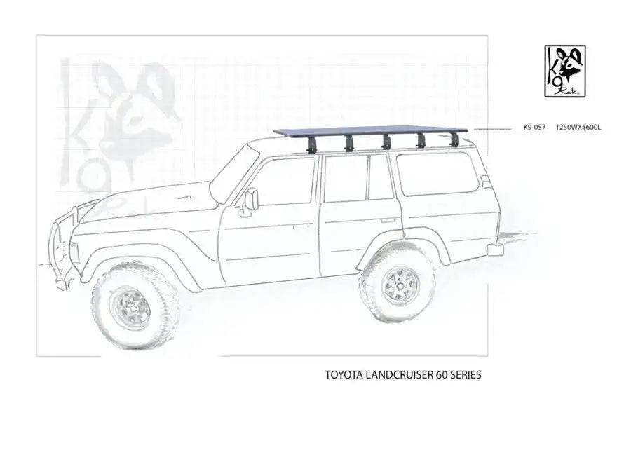 K9 Roof Racks compatible with 60 Series Expedition Quality - Black Friday Sale - Everything Caravans