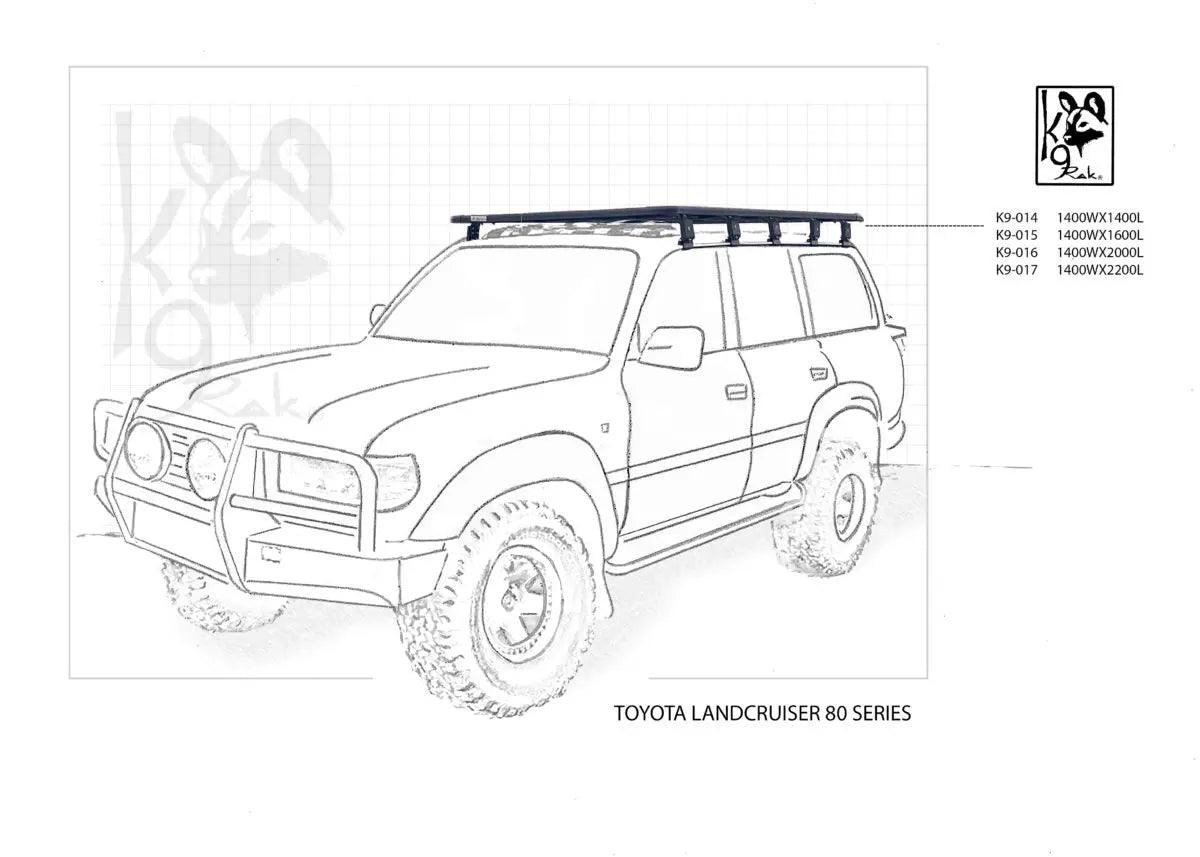 80 Series K9 Roof Racks Expedition Quality - Everything Caravans