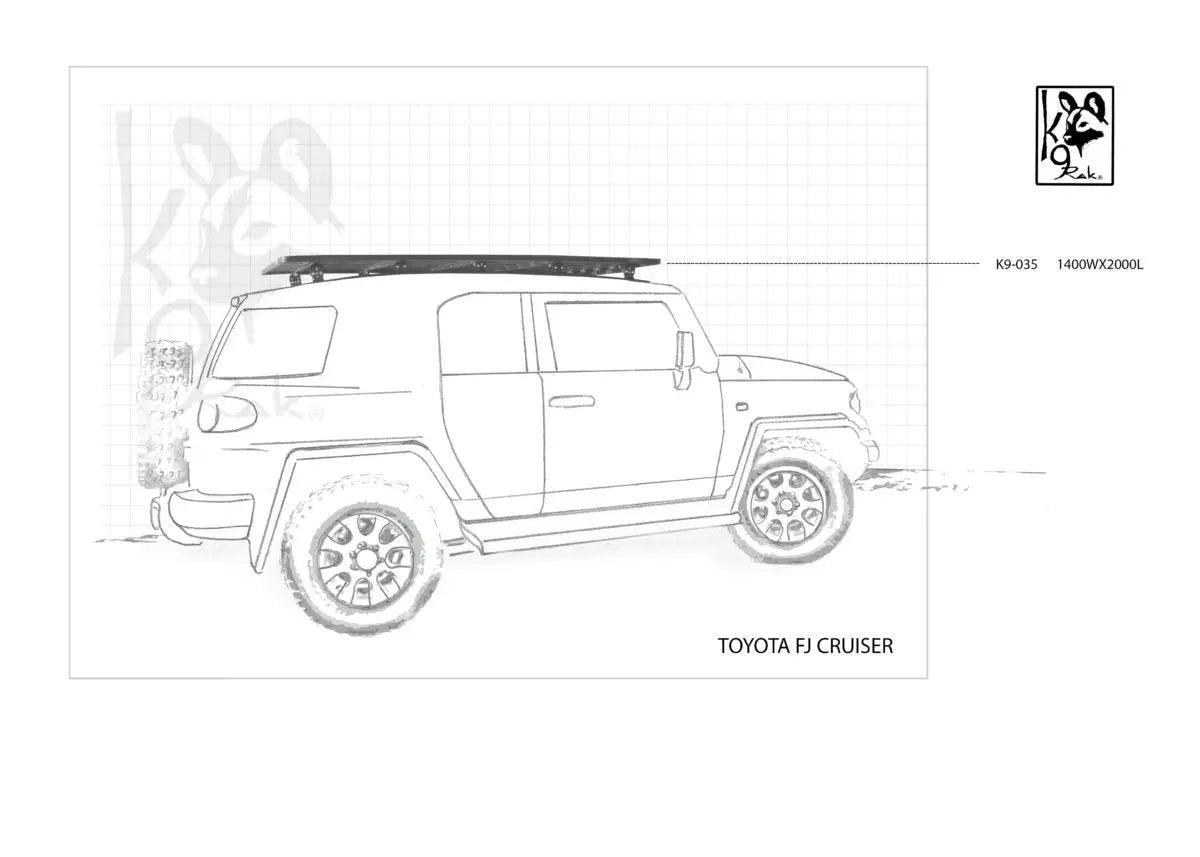 K9 Roof Racks compatible with FJ Cruiser Expedition Quality - Black Friday Sale - Everything Caravans