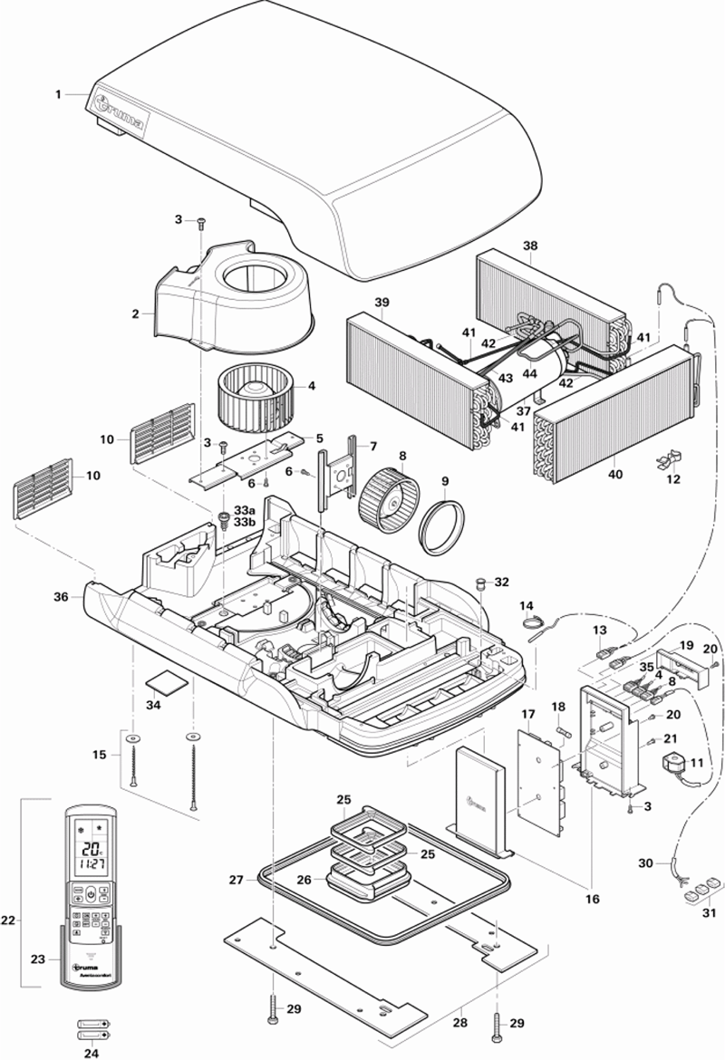 Truma Fixing Kit- Left and Right Hand Side Aventa - Everything Caravans