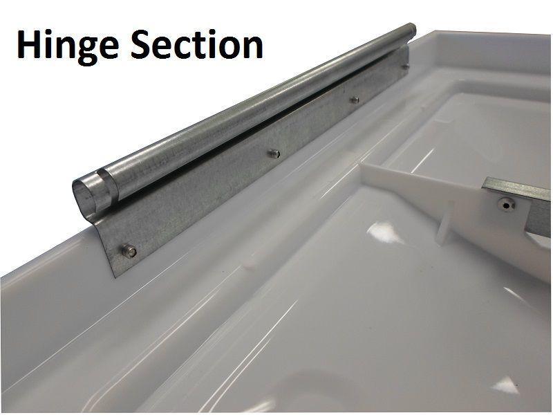 Ventline Hatch 14"X14" White Lid Only to suit Old Metal Clip Connection. 40155 - Everything Caravans