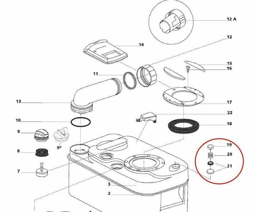 Vent Button to fit Thetford C2,C3,C4 and C200 Cassette - Everything Caravans