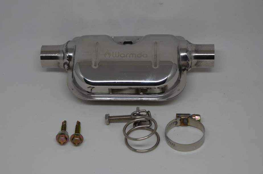 Warmda Diesel Heater Muffler Suits 24mm ID Exhaust Pipe - Everything Caravans