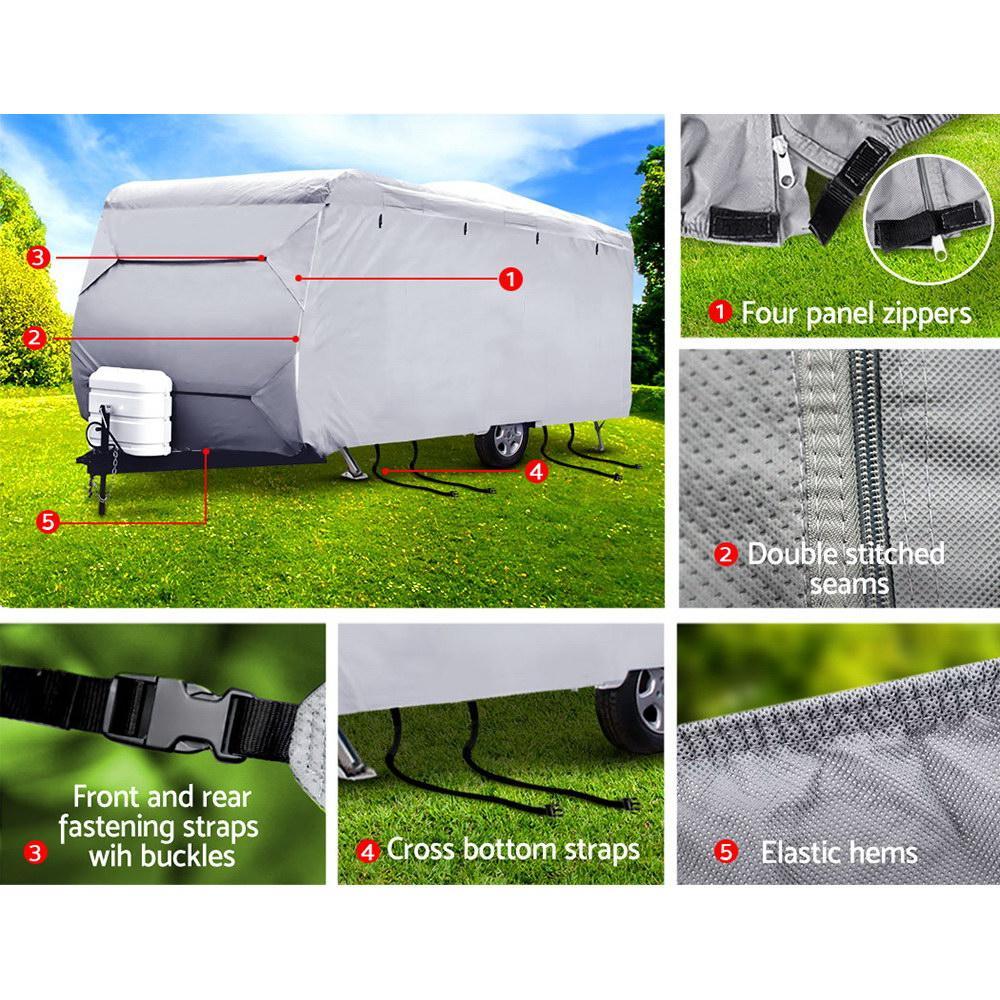 14-16Ft Caravan Cover Campervan 4 Layer UV Water Resistant - Everything Caravans
