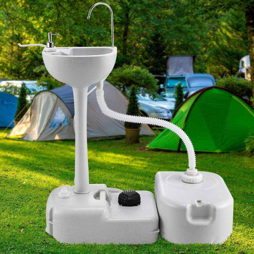 Portable Camp Wash Basin 43L with Grey Water Storage - Everything Caravans