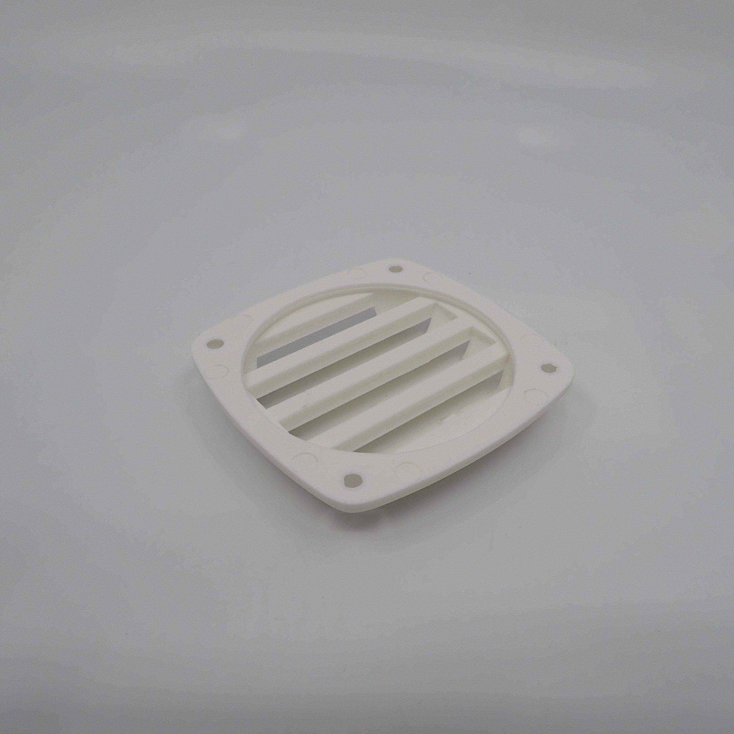 White Plastic Louvre Vent 90x90mm Vent for Caravan or RV - Everything Caravans