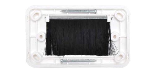 White Shovel Nose Wallplate - Everything Caravans