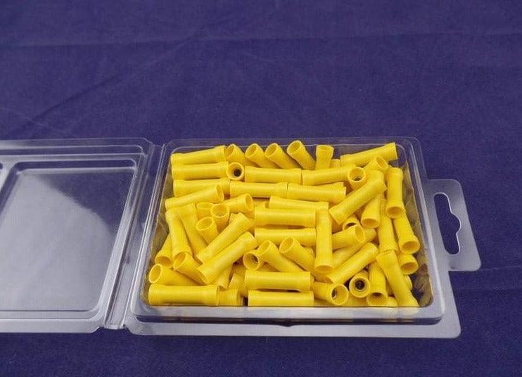 Yellow Buttsplice Crimp Pk 100 Cable Joiner - Everything Caravans