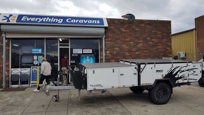 Autoterm diesel heater install into Dingo Ultimate Camper Trailer - Everything Caravans