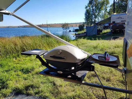 Introducing BBQARM Swing Away Tables - Everything Caravans