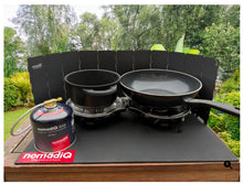 Nomadiq Wind Shield Black - for Stove Use