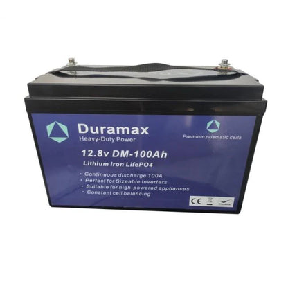 100amp Duramax Lithium Battery 12.8 volt with Bms Parallel or Series Connectable