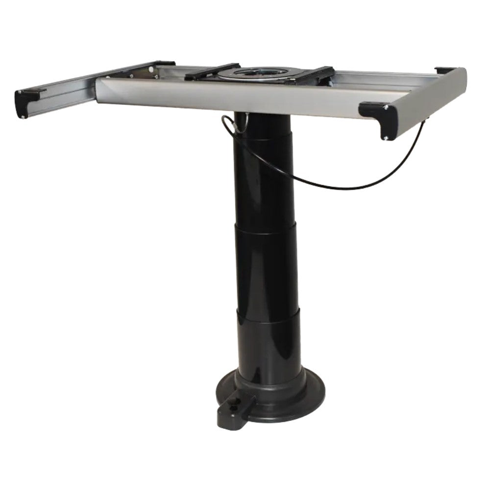 Nuova Mapa Black Adjustable Height Table Leg with turn table and slide