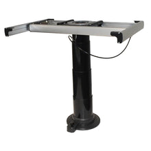 Nuova Mapa Black Adjustable Height Table Leg with turn table and slide