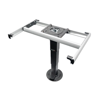 Nuova MAPA Black Adjustible Height SQUARE Table Leg with Turn Table and Slide