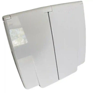 500-04318 CMS Inlet 500-04318 15A Autoswitch White with RCD IP44