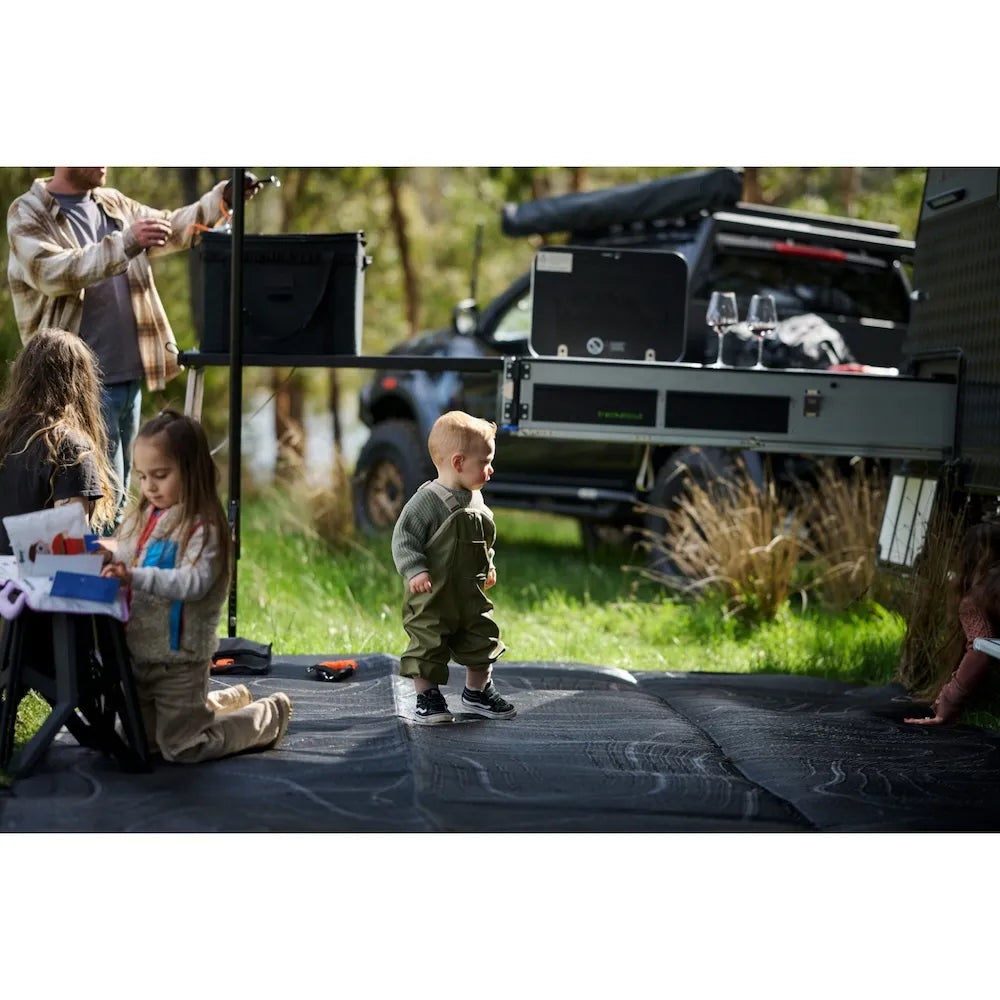 Tiegear Terra Mat and Pegs 4mx2.4m Caravan Annex Mat - with Free PEG Set