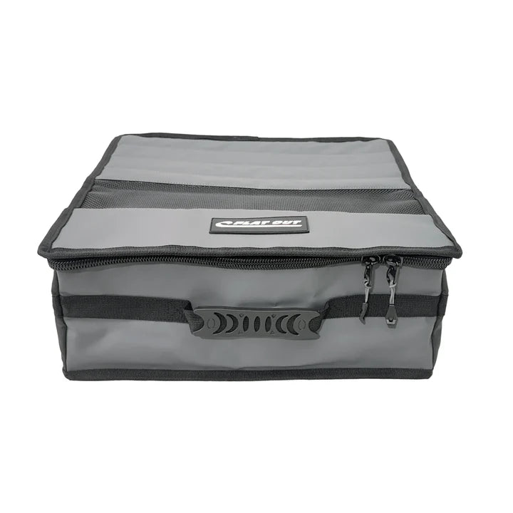 Flat Out Small Premium PVC Storage Bag suits 2x Compacts Classic Grey
