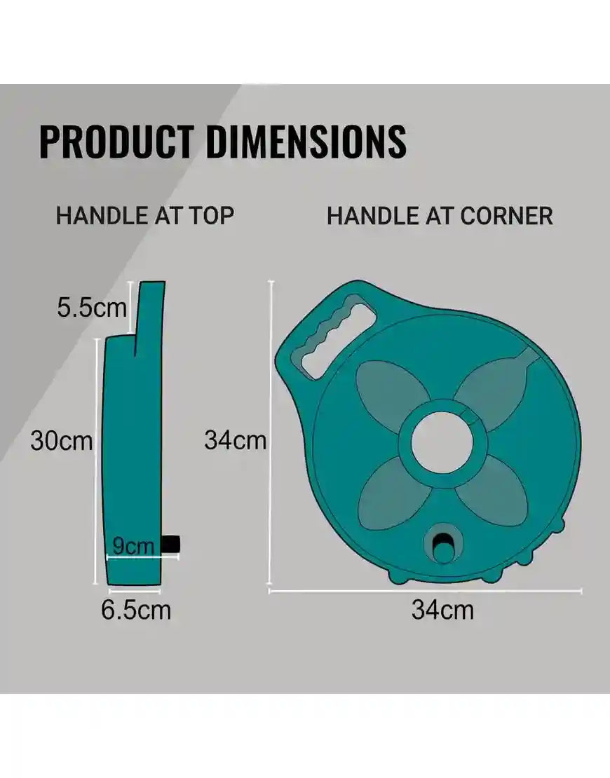 FLAT-OUT 7.5m TEAL Drinking Water Hose on Compact Reel. C7T