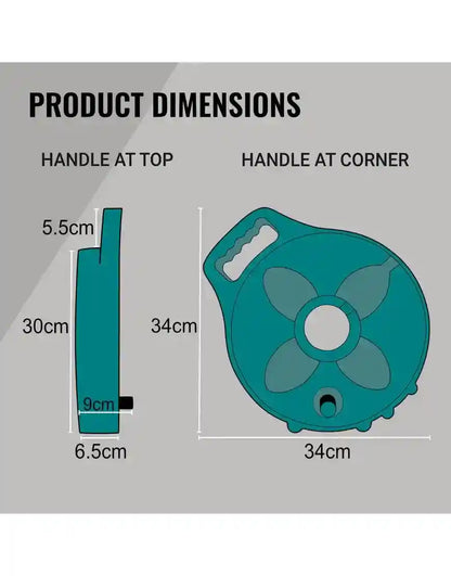 FLAT-OUT 7.5m TEAL Drinking Water Hose on Compact Reel. C7T