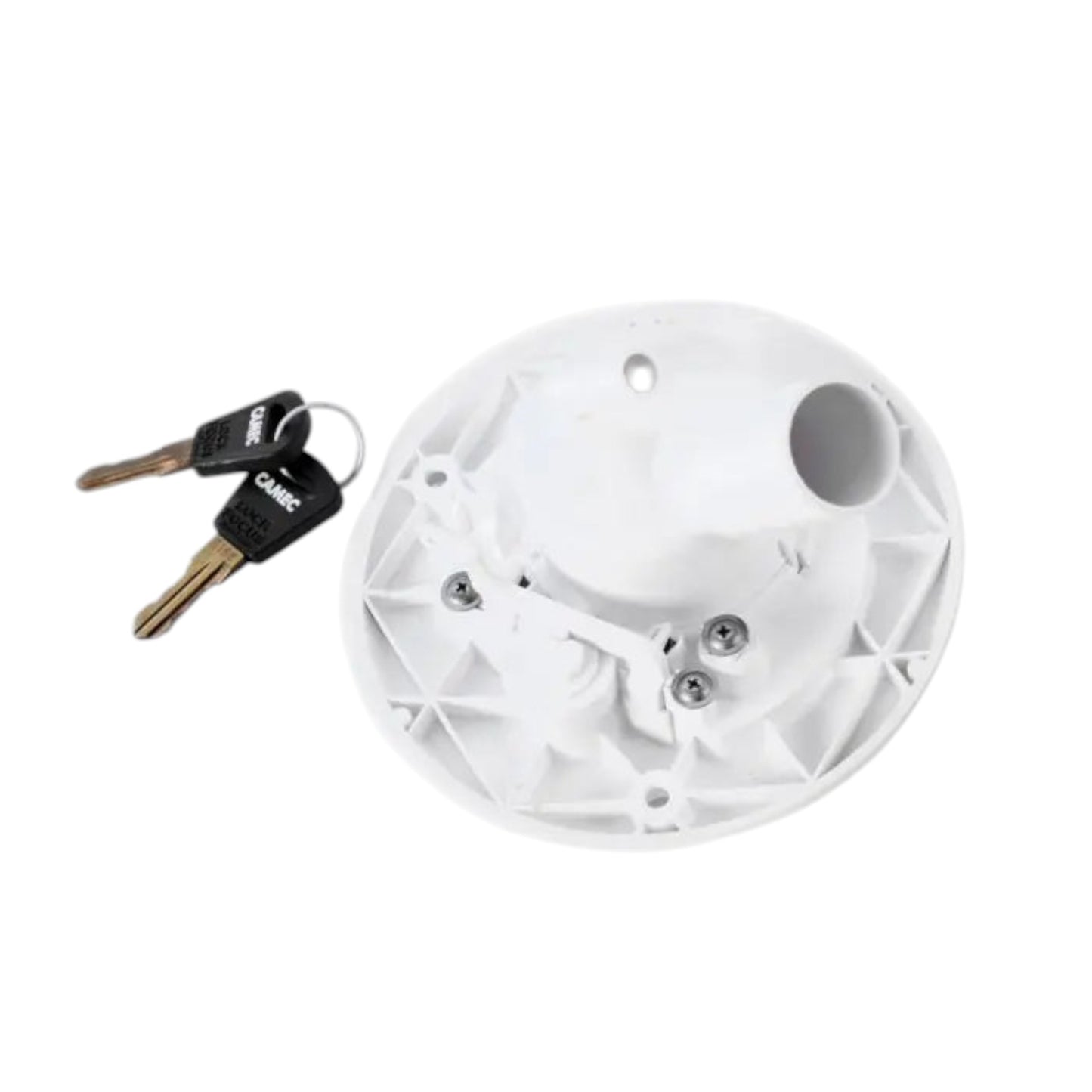 Camec Lockable Water Filler - White Left Hand Hinge