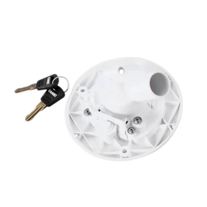 Camec Lockable Water Filler - White Left Hand Hinge