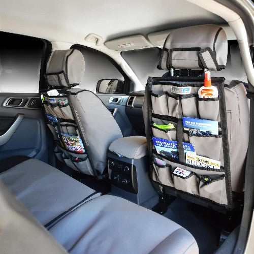 MSA 4x4 Seat Organiser – Heavy-Duty Canvas Car Storage