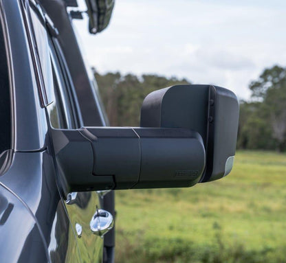 MSA Mirror Power Fold suits D-Max MU-X Black Electric Indicators Blind Spot Monitoring Powerfold - Everything Caravans