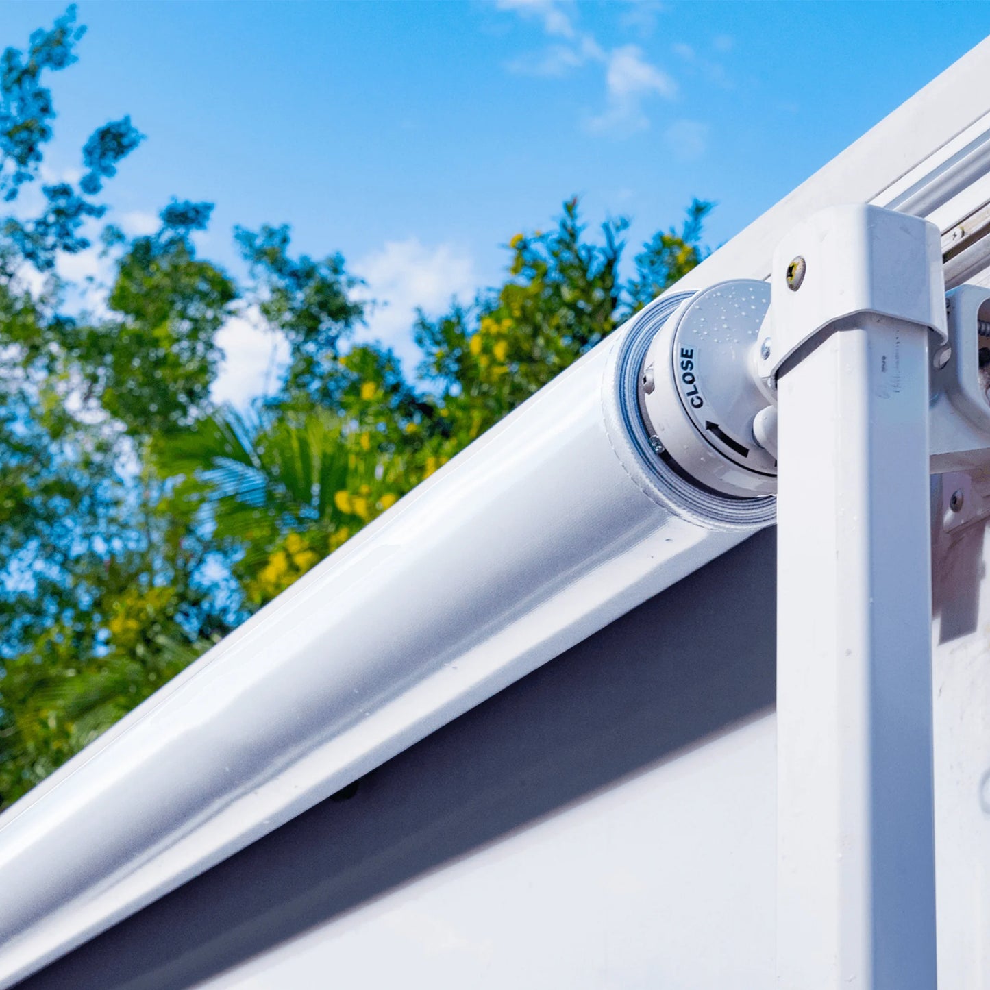 Aussie Traveller SBE 16' Light Grey Roof White Ends Awning