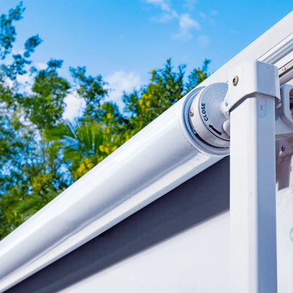 Aussie Traveller SBE 16' Light Grey Roof White Ends Awning