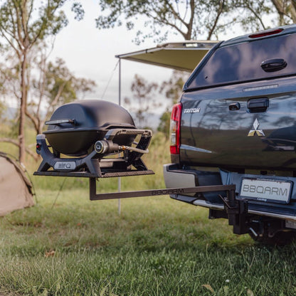 BBQARM KIT 1000mm Regular Black Powdercoat for Vehicle Tow-Hitch