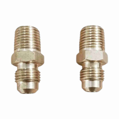 Brass Gas fitting 5-16 Flare Union for 1-4 Taper Thread x 2