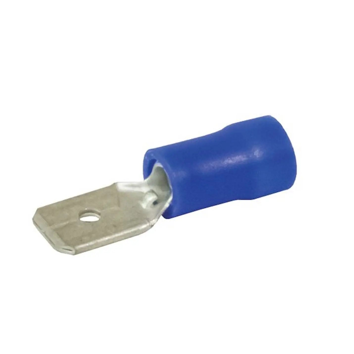 Crimp Connector Blue Qc Male 6.3mm  - Pack of 8