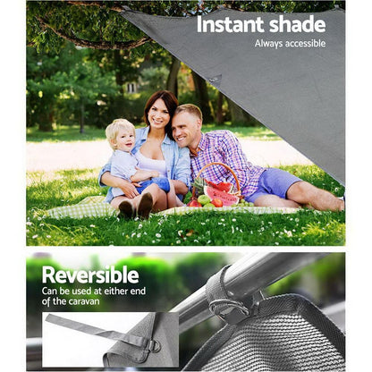 2.1M x 1.8M Pop Top Caravan Privacy Screen End Wall