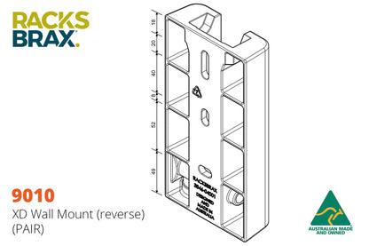 Racksbrax XD Hitch Wall Mount Pair
