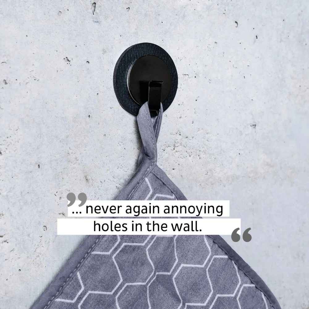 Magnetic Hook CLEVER BLACK incl. Pad BLACK By Silwy