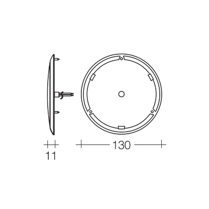 130mm 9-33V L.E.D interior Saturn Lamp with Off on Dim with touch Sensitive Switch