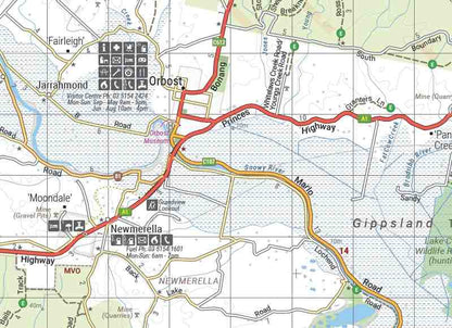 Hema The Victorian High Country - South Eastern Map