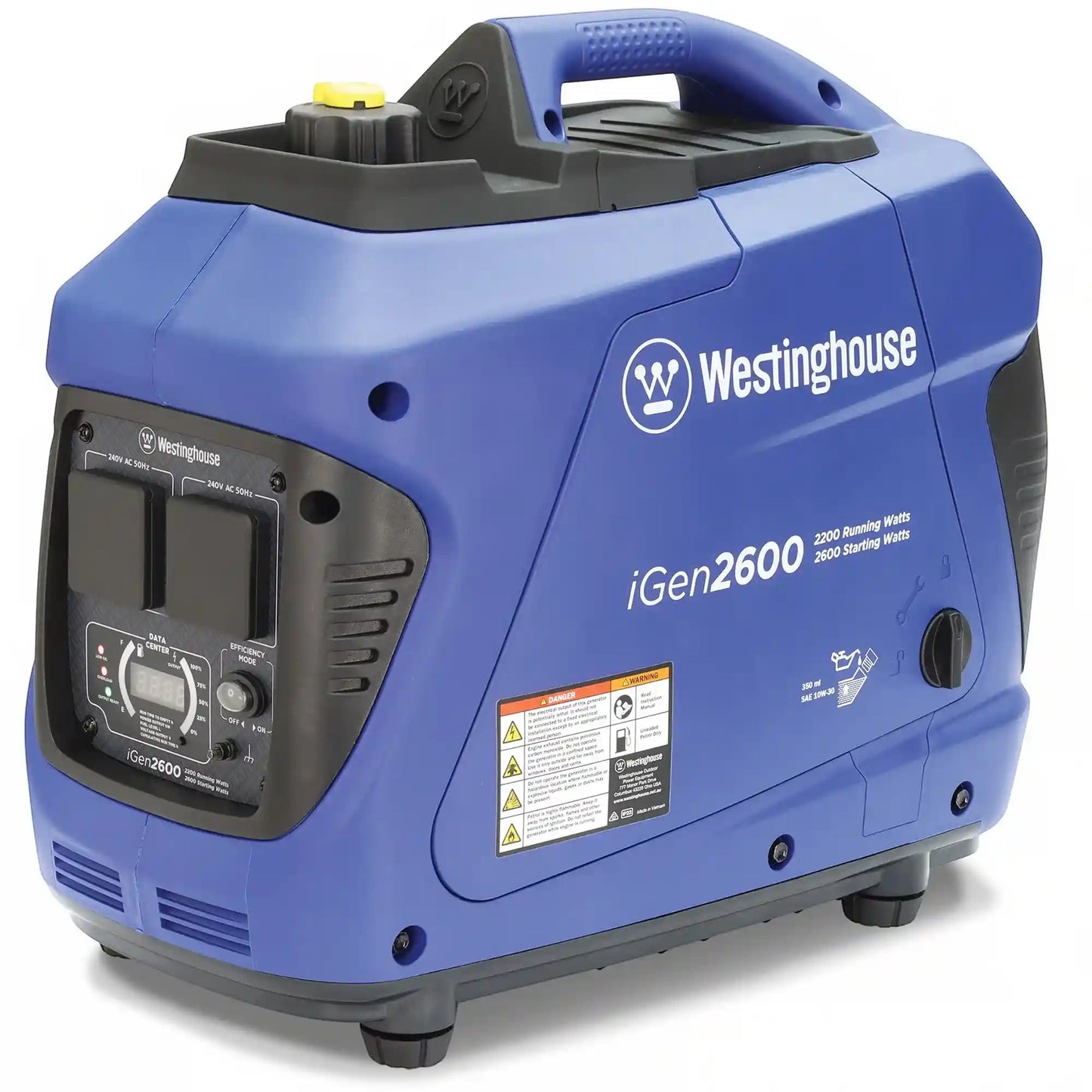 Westinghouse iGen2600 Inverter Generator for 2600 Starting Watts / 2200 Running Watts
