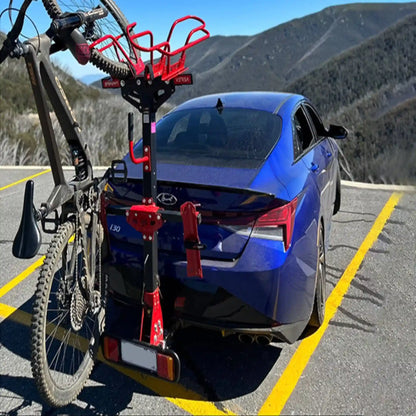 Gripsport Versa 1.2 Standard Hitch 2 Bike Vertical Rack for vehicles with spare tyre