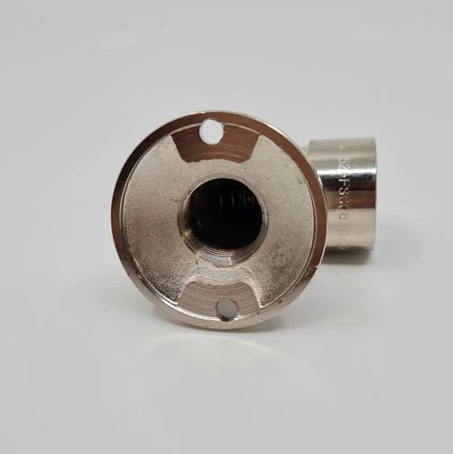 Chrome Bayonet Floor Socket 90 Degree