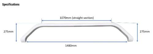 1 x Jayco Late Model Heritage Double Wheel Spat - White - (Pick Up Only) - Everything Caravans