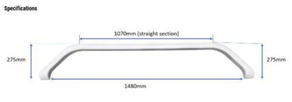 1 x Jayco Late Model Heritage Double Wheel Spat - White - (Pick Up Only) - Everything Caravans