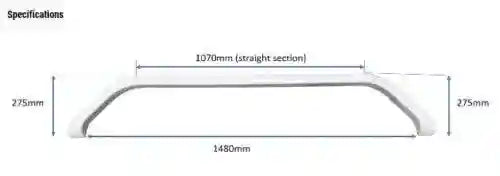 1 x Jayco Late Model Heritage Double Wheel Spat - White - (Pick Up Only) - Everything Caravans