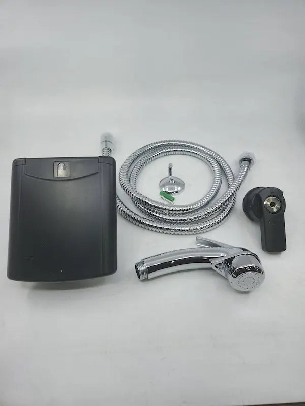 Black Plug in External Shower Point